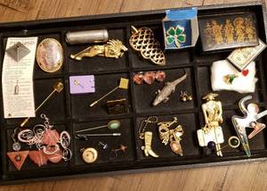 Vintage Alan Parsons Project Pyramid Lapel Pin, Trinket Box, Hat Pins, Brooches