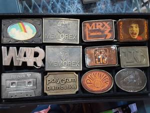Collection Of 12 Vintage Belt Buckles