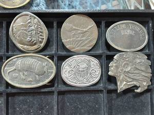 6-Assorted Belt Buckles