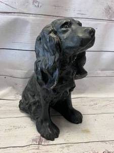 lot 21 image: Vintage Dog Statue 11 Tall