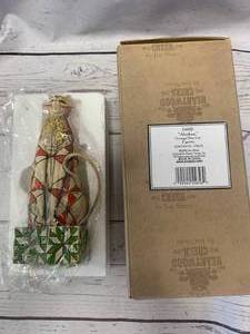 lot 36 image: Jim Shore Heartwood Creek Abraham Orange Star Cat Figurine