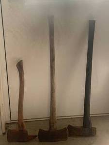 lot 64 image: Lot of 3 Axes