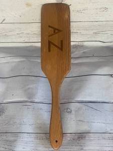 lot 81 image: Vintage Alpha Zeta Fraternity Paddle