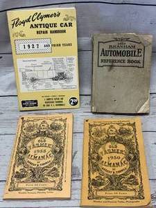 lot 126 image: Vintage Farmers Almanac & Vehicle Books