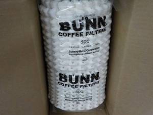 Case of 500 Bunn 12 Cup Coffee Filt...