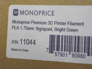 Monoprice 3D Printer Filament...