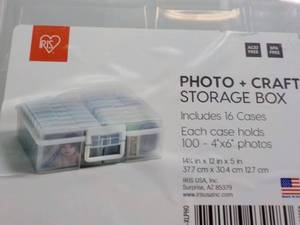 2 Photo or Craft Plastic Storage s...