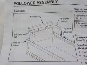 Follower Drawer Metal Insert...