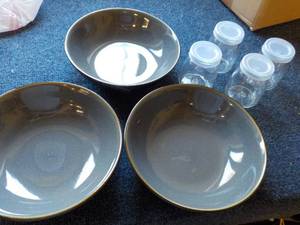 3 Bowls and Jars...