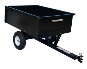 POWER CARE 10 cu. ft. Lawn Mower Dump Cart with Wheels