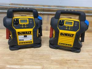 DEWALT Lot of Two- 1400 Peak Amp Jump Starter with Digital Compressor
