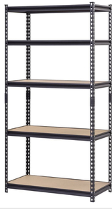 MUSCLE RACK 72 in. H x 36 in. W x 18 in. D 5-Shelf Steel Commercial Shelving Unit in Black