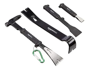 AMAZONBASICS Heavy Duty Pry BarNail Puller Set