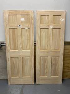 Lot of 2 Solid Pine Doors