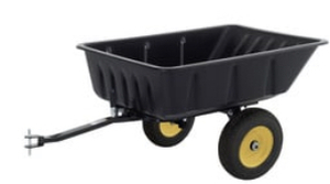 POLAR 10 cu ft Plastic Dump Cart