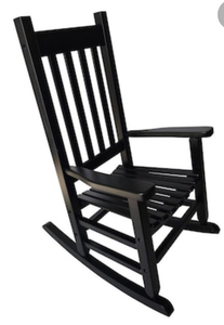 STYLE SELECTIONS Childrens Black Wood Rocking Chair(s) with Slat Seat