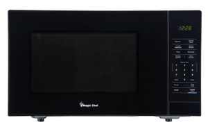 MAGIC CHEF 1.1 cu. Ft. Countertop Microwave in Black with Gray Cavity