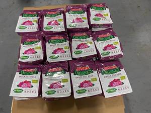JOBES ORGANICS Lot of 24-  8 lbs. Organic Knock-Out Rose Plant Food Fertilizer with BioZome, OMRI Listed