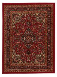 OTTOMANSON Ottohome Collection Persian Heriz Oriental Design Dark Red 8 ft x 10 ft Area Rug