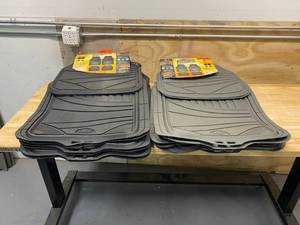 ARMORALL Lot of 7 Sets of floor protectors.  Some black and some gray