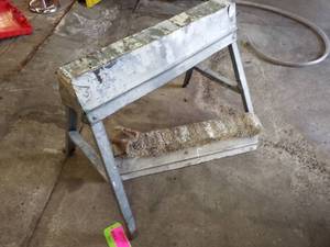 lot 193 image: Lot of (2) Metal Sawhorses