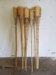 lot 203 image: Lot of (About10) Tiki Torch Stands.