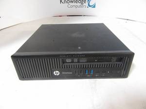 lot 32 image: HP&nbspEliteDesk 800 G1 USDT&nbspINTEL(R) CORE(TM) I7-4770S CPU  3.10GHZ  16GB RAM  256GB HD 