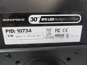 lot 42 image: Monoprice 30 in LCD