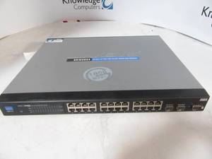 lot 52 image: Cisco Linksys SRW2024 Gigabit Switch