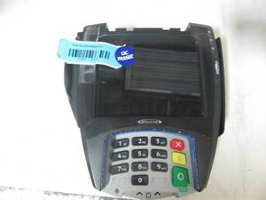 lot 89 image: Hypercom Point of Sale CC machine with chip reader
