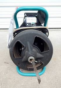 lot 17 image: Cobra Cable Drum Machine Drain Cleaner Power Snake