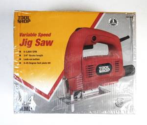 lot 22 image: Tool Shop Sealed New In Box Variable Speed Jigsaw