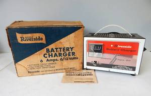 lot 60 image: Vintage Montgomery Wards Riverside Battery Charger
