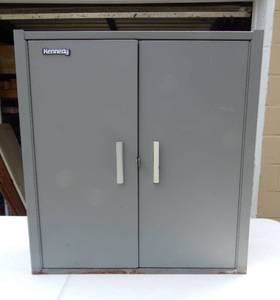 lot 77 image: Vintage Kennedy Hanging Metal Storage Cabinet