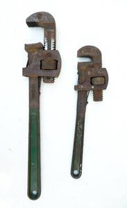 lot 88 image: Set of Vintage Pipe Wrenches