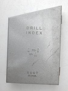 lot 97 image: Vintage Huot Drill Index With Drill Bits
