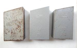 lot 108 image: Lot of 3 Vintage Huot Drill Indexes With Drill Bits