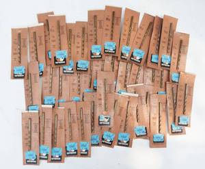 lot 114 image: Lot of 40 New Norseman Industrial High Speed Steel 532 Inch Drill Bits