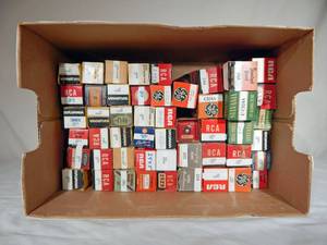 lot 148 image: Lot of 50 Vintage Electronic Vacuum Tubes