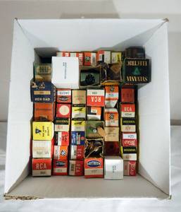 lot 152 image: Lot of 45 Vintage Electronic Vacuum Tubes