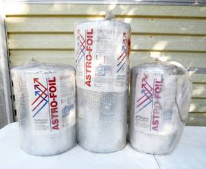 lot 130 image: Lot of Astro-Foil Reflective Insulation Rolls