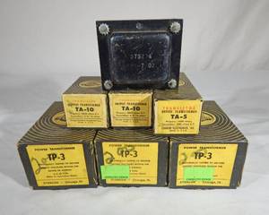 lot 173 image: Lot of Vintage Transformers for Electronics