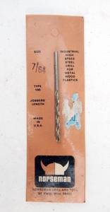lot 118 image: Lot of 44 New Norseman Industrial High Speed Steel 764 Inch Drill Bits