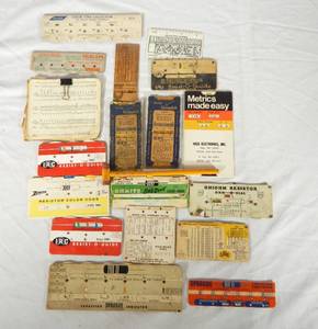lot 190 image: Vintage Tube Code Cards and CBS Electronics Tube Tapper Pencil