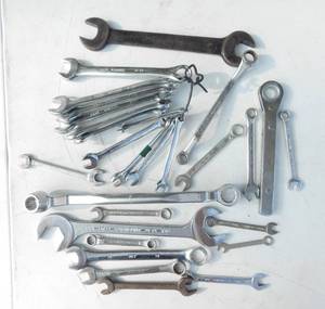 lot 232 image: Lot of Combination, Open End and Box Wrenches