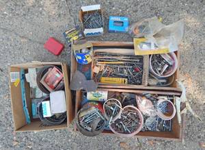 lot 203 image: Lot of Wood Drawers with Hardware