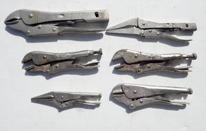 lot 251 image: Lot of Craftsman, Vise Grip and Lever Wrench Locking Pliers