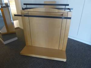 lot 19 image: 34 x 58 Two Sided Rolling Ballet Bar Display