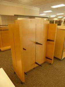 lot 22 image: 60 x 53 x  24 Rolling Display Rack
