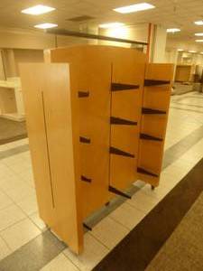 lot 23 image: 60 x 53 x  24 Rolling Display Rack